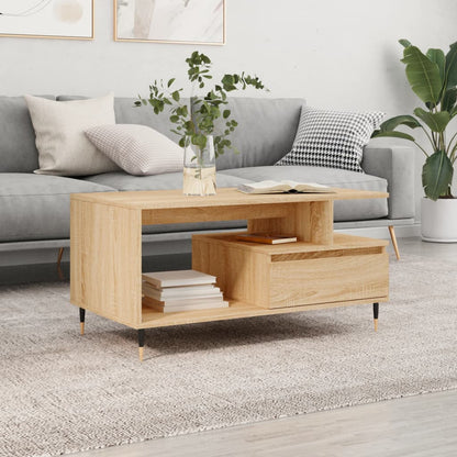 Salongbord Sofabord Sonoma Eik 90x49x45 cm