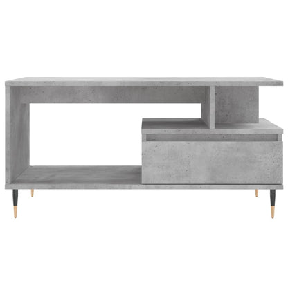 Salongbord Sofabord Betonggrå 90x49x45 cm