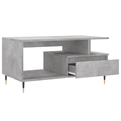 Salongbord Sofabord Betonggrå 90x49x45 cm