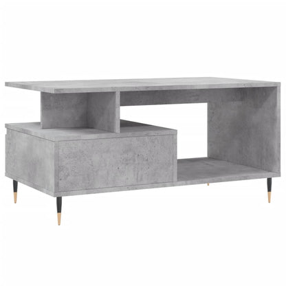 Salongbord Sofabord Betonggrå 90x49x45 cm
