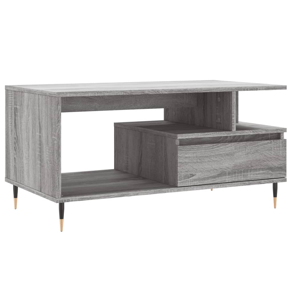 Salongbord Sofabord Sonoma Grå 90x49x45 cm