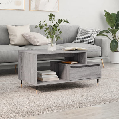 Salongbord Sofabord Sonoma Grå 90x49x45 cm