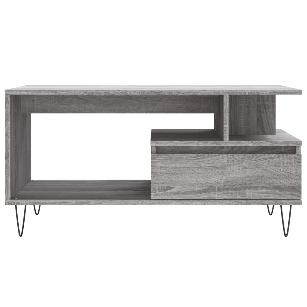 Salongbord Sofabord Sonoma Grå 90x49x45 cm