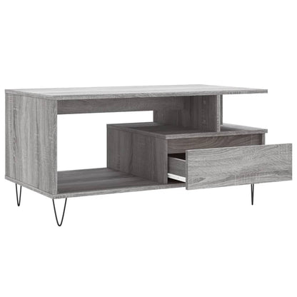 Salongbord Sofabord Sonoma Grå 90x49x45 cm