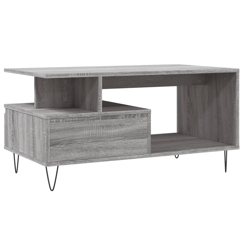 Salongbord Sofabord Sonoma Grå 90x49x45 cm
