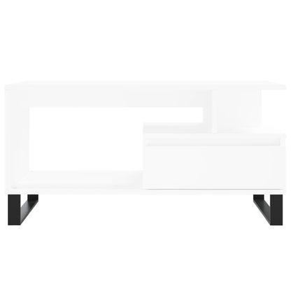 Salongbord Sofabord Hvit 90x49x45 cm