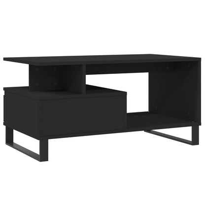 Salongbord Sofabord Svart 90x49x45 cm