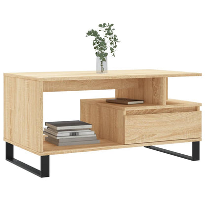 Salongbord Sofabord Sonoma Eik 90x49x45 cm