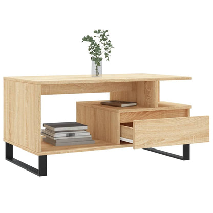 Salongbord Sofabord Sonoma Eik 90x49x45 cm