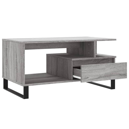 Salongbord Sofabord Sonoma Grå 90x49x45 cm