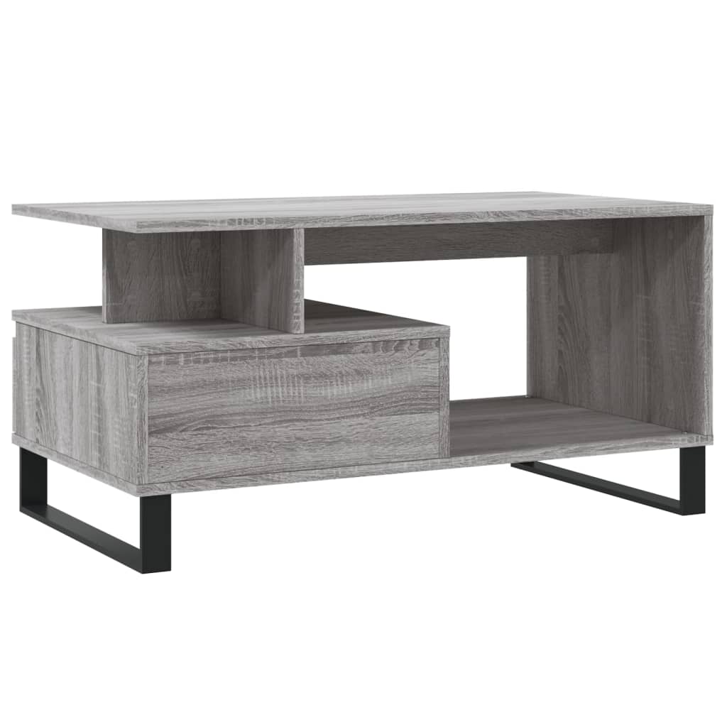 Salongbord Sofabord Sonoma Grå 90x49x45 cm