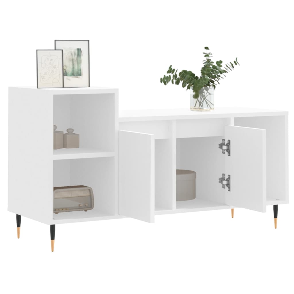 TV-Møbel Hvit TV-benk 100x35x55 cm