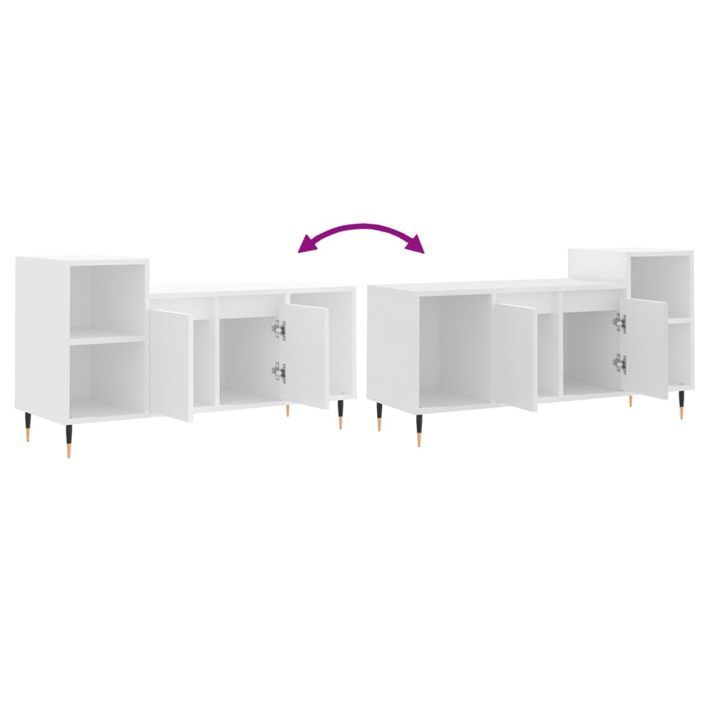 TV-Møbel Hvit TV-benk 100x35x55 cm
