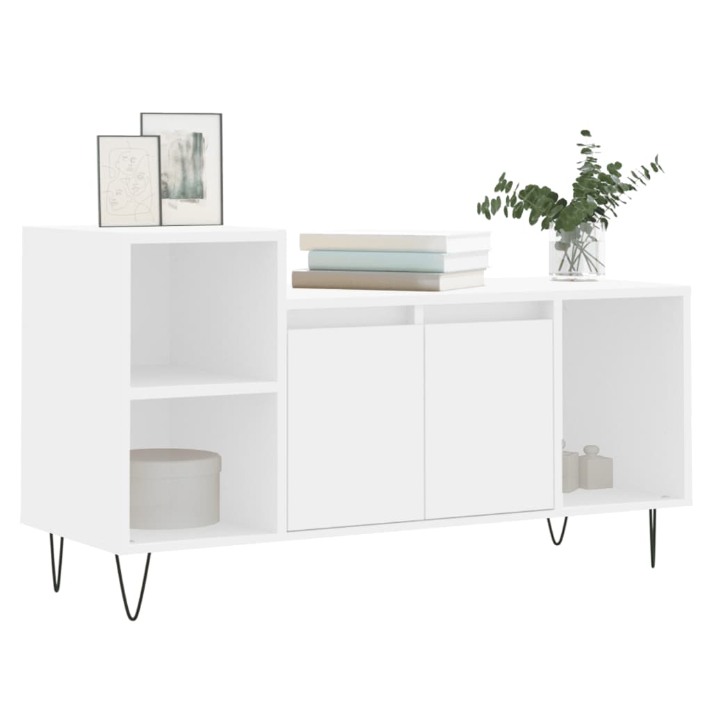 TV-Møbel Hvit TV-benk 100x35x55 cm
