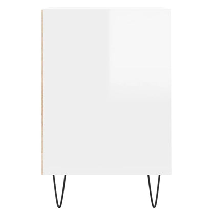 TV-Møbel Høyglans Hvit TV-benk 100x35x55 cm