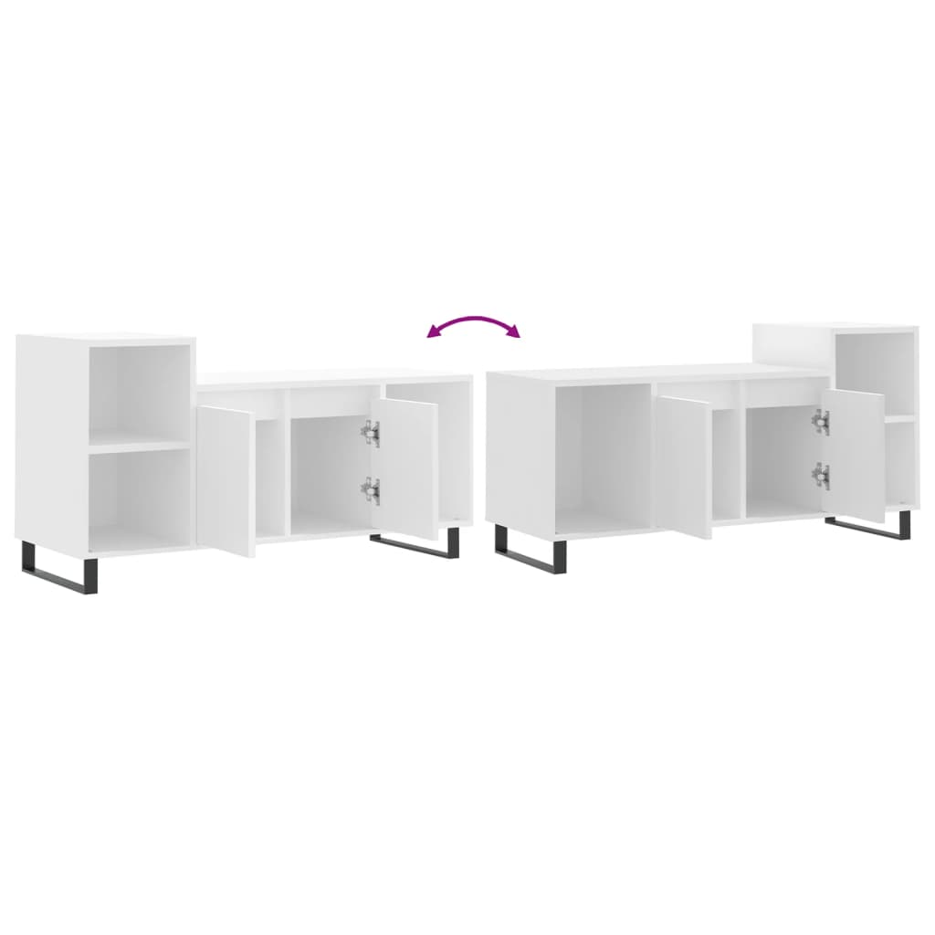 TV-Møbel Hvit TV-benk 100x35x55 cm
