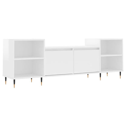 TV-Møbel Høyglans Hvit Tv-benk 160x35x55 cm