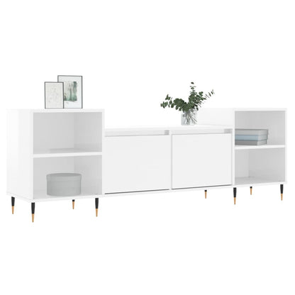 TV-Møbel Høyglans Hvit Tv-benk 160x35x55 cm