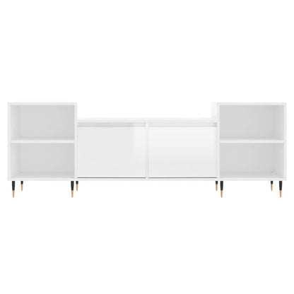TV-Møbel Høyglans Hvit Tv-benk 160x35x55 cm