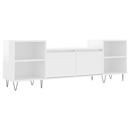 TV-Møbel Høyglans Hvit Tv-benk 160x35x55 cm