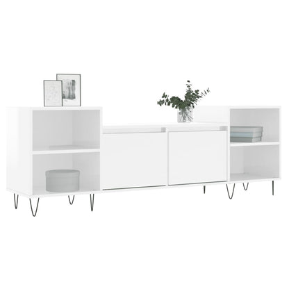 TV-Møbel Høyglans Hvit Tv-benk 160x35x55 cm