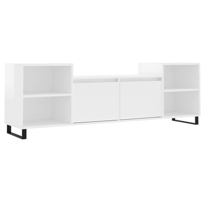 TV-Møbel Høyglans Hvit TV-benk 160x35x55 cm