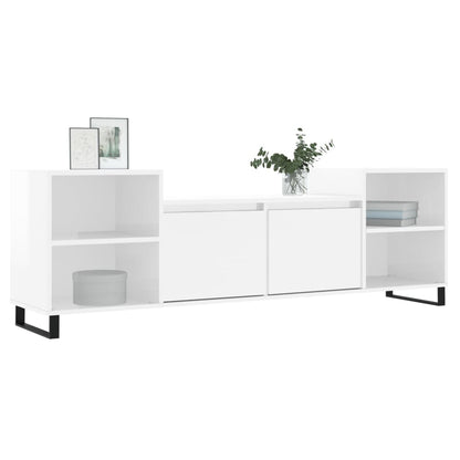 TV-Møbel Høyglans Hvit TV-benk 160x35x55 cm