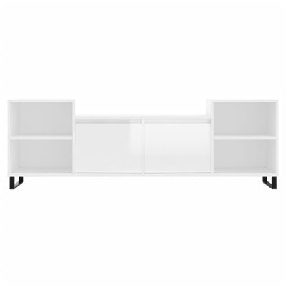 TV-Møbel Høyglans Hvit TV-benk 160x35x55 cm