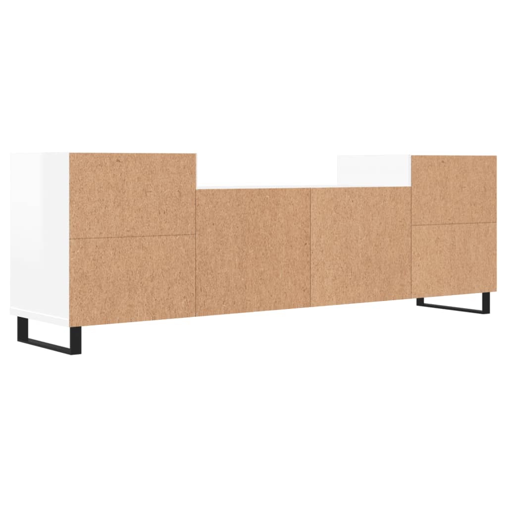 TV-Møbel Høyglans Hvit TV-benk 160x35x55 cm