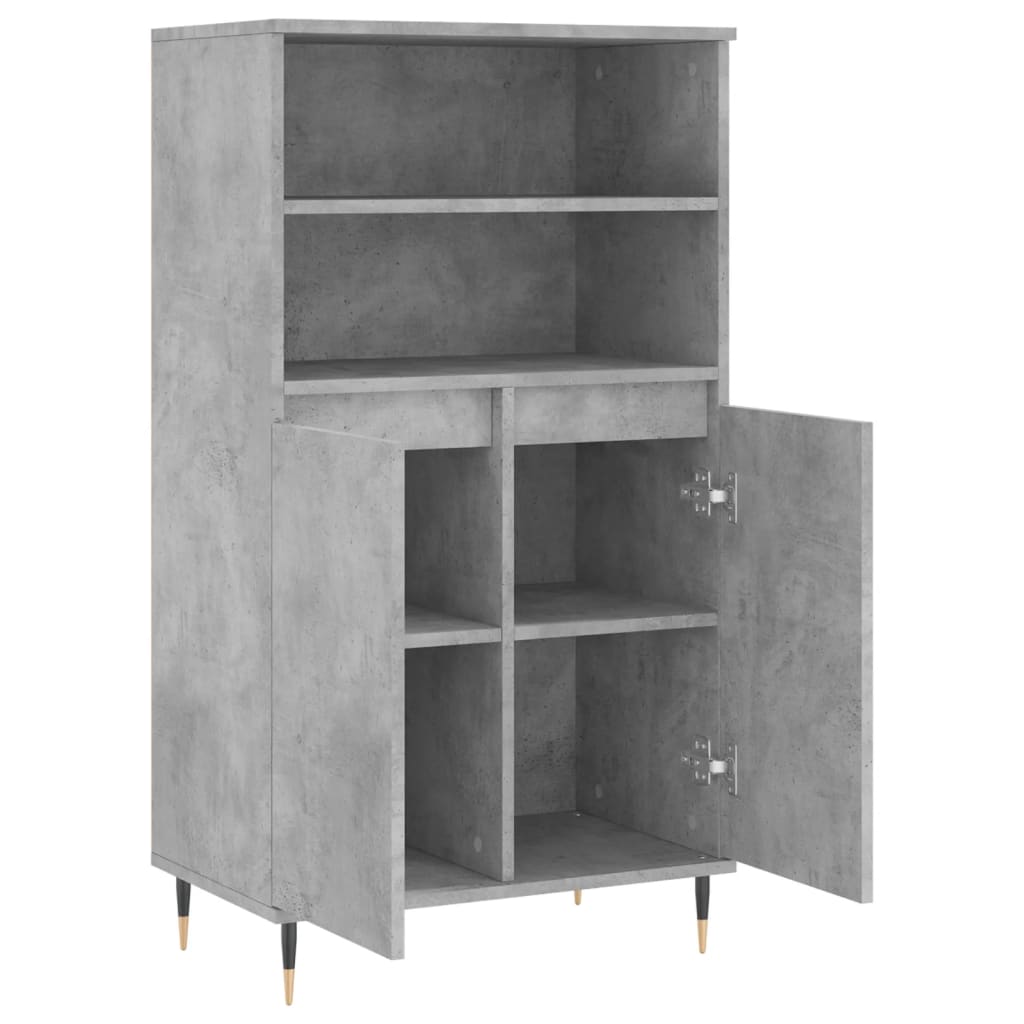 Skap Betonggrå 60x36x110 cm