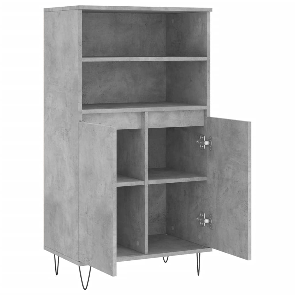 Skap Betonggrå 60x36x110 cm