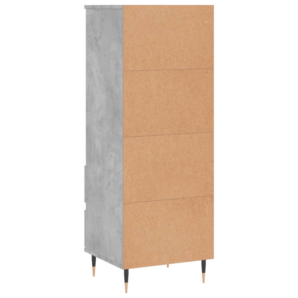 Skap Betonggrå 40x36x110 cm