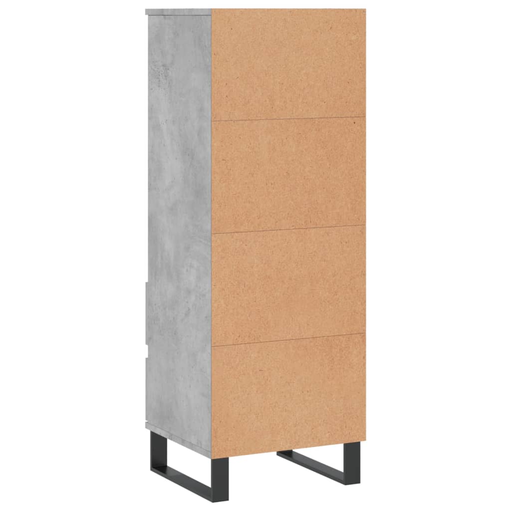 Skap Betonggrå 40x36x110 cm