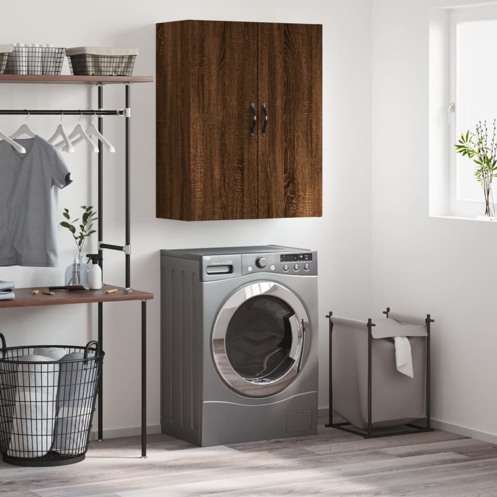 Veggskap Brun Eik 69,5x34x90 cm