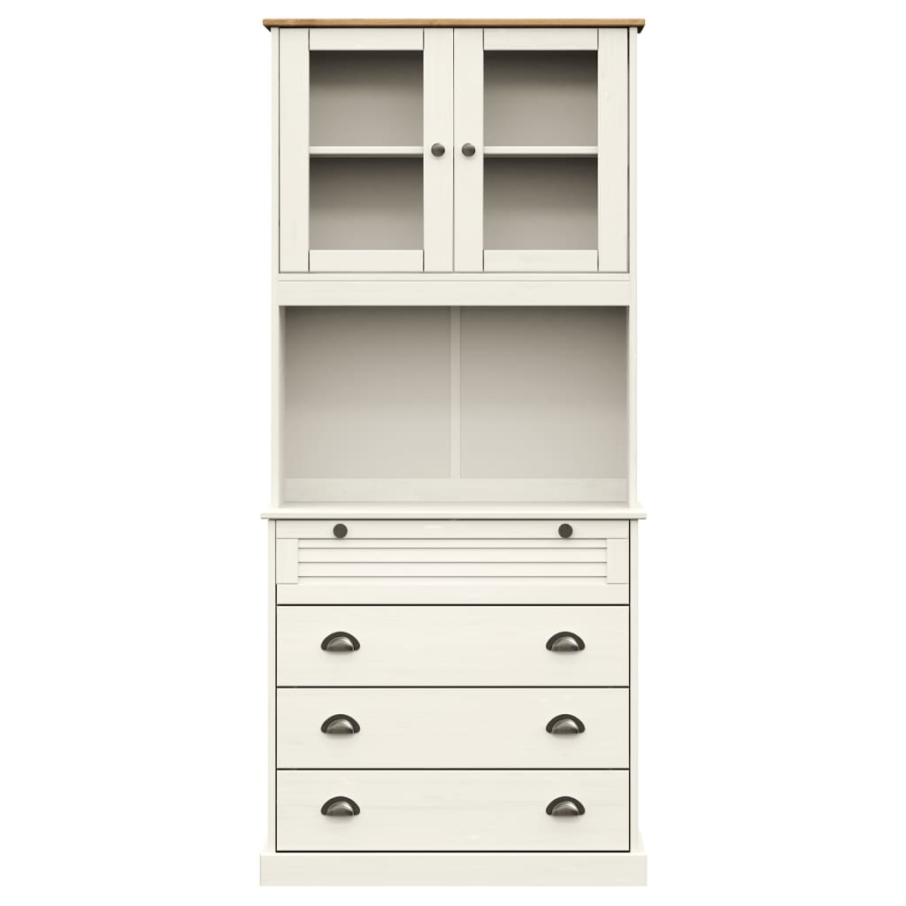 Skap Hvit VIGO Hvit 80x40x176 cm heltre furu