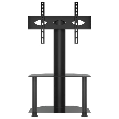 TV-Møbel Svart TV-benk hjørne 2-lags for 32-70 tommer