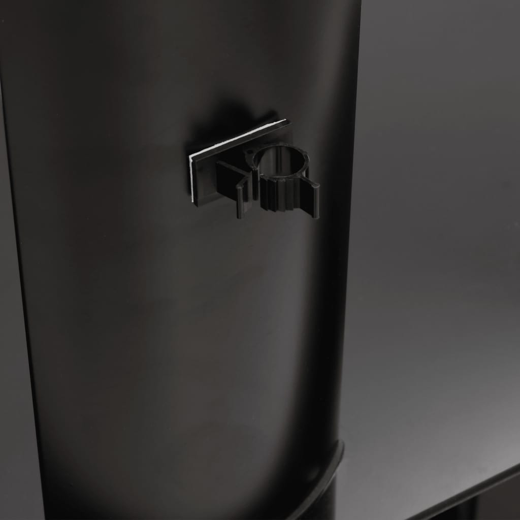 TV-Møbel Svart TV-benk hjørne 2-lags for 32-70 tommer