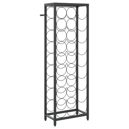 Vinstativ for 27 flasker Svart 34x18x100 cm smijern