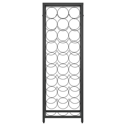 Vinstativ for 27 flasker Svart 34x18x100 cm smijern