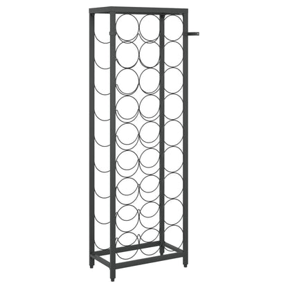 Vinstativ for 27 flasker Svart 34x18x100 cm smijern