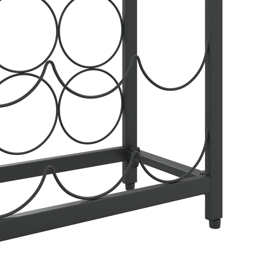 Vinstativ for 27 flasker Svart 34x18x100 cm smijern