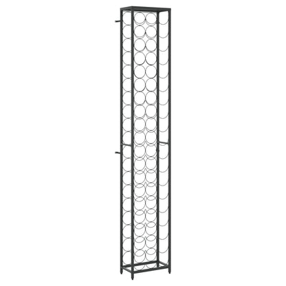Vinstativ for 57 flasker Svart 34x18x200 cm smijern