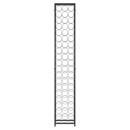 Vinstativ for 57 flasker Svart 34x18x200 cm smijern