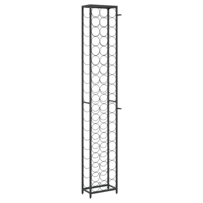 Vinstativ for 57 flasker Svart 34x18x200 cm smijern
