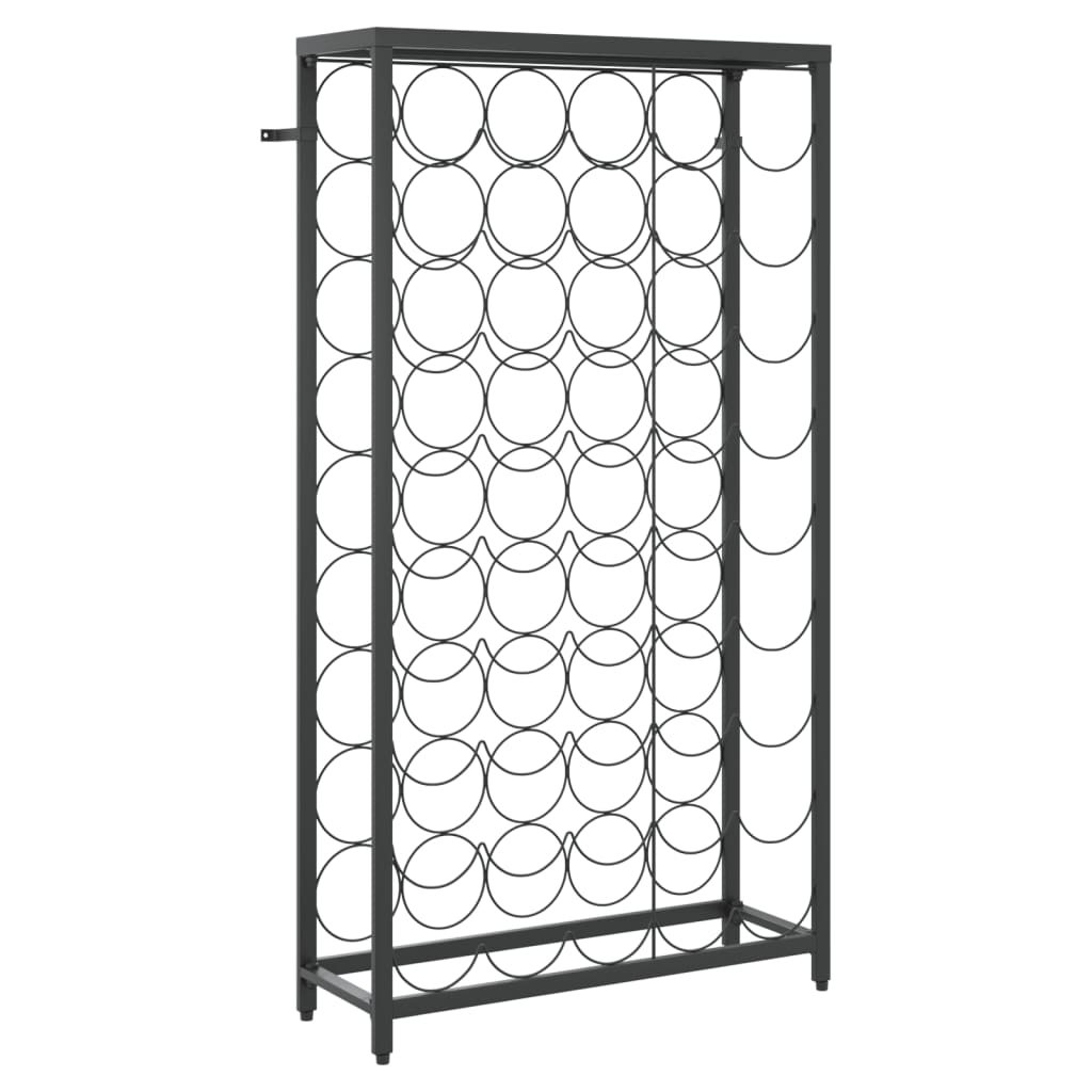 Vinstativ for 45 flasker Svart 54x18x100 cm smijern