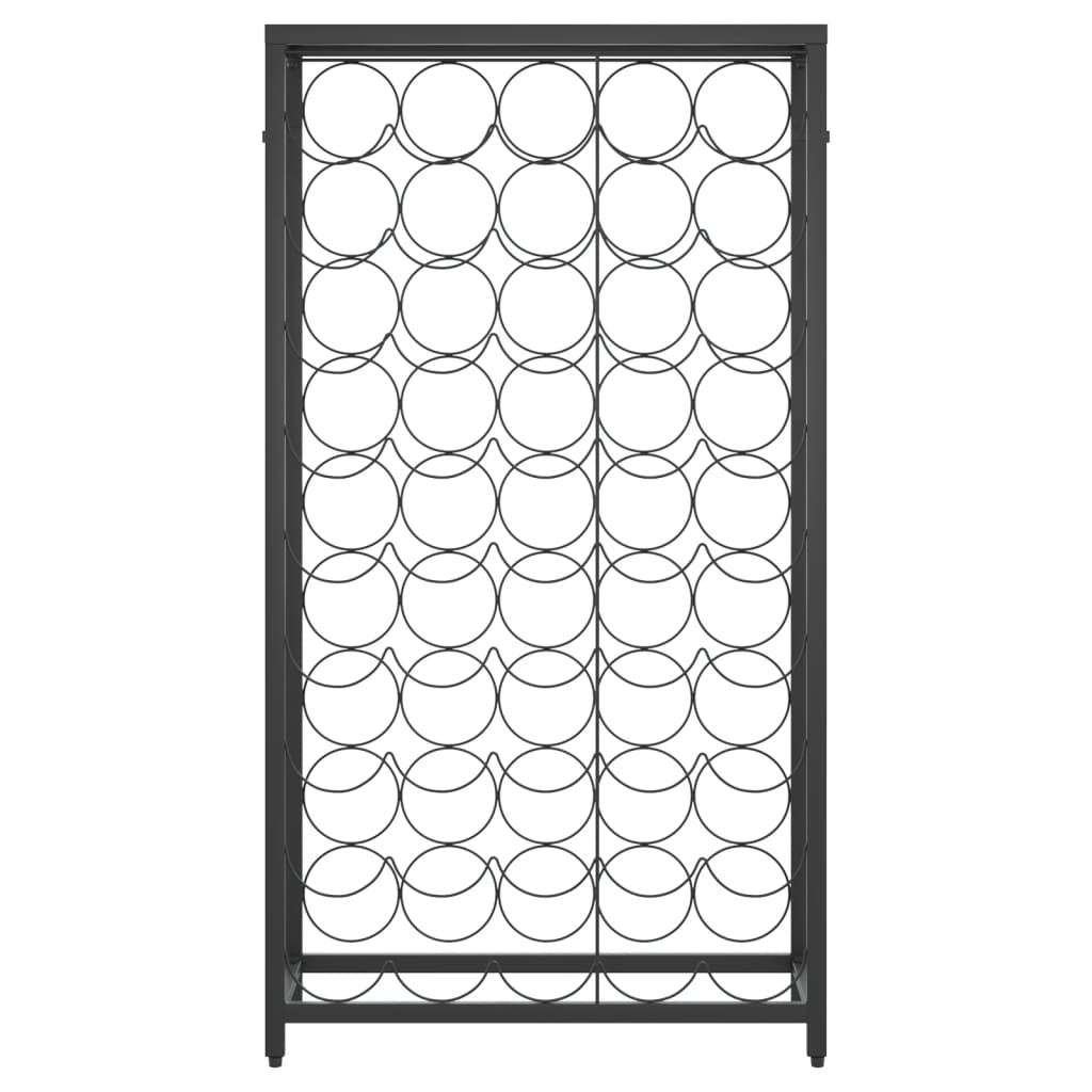 Vinstativ for 45 flasker Svart 54x18x100 cm smijern