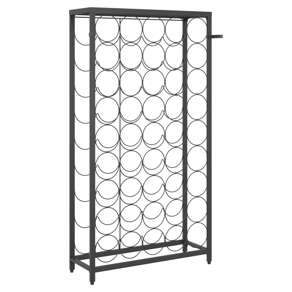Vinstativ for 45 flasker Svart 54x18x100 cm smijern