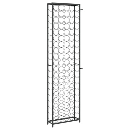 Vinstativ for 95 flasker Svart 54x18x200 cm smijern