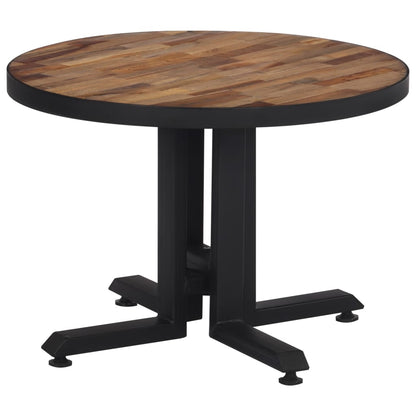 Barbord rundt Ø55x40 cm gjenvunnet heltre teak
