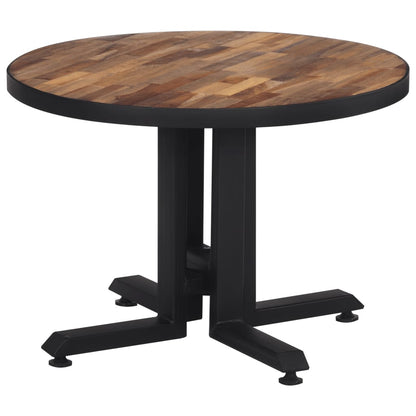 Barbord rundt Ø55x40 cm gjenvunnet heltre teak